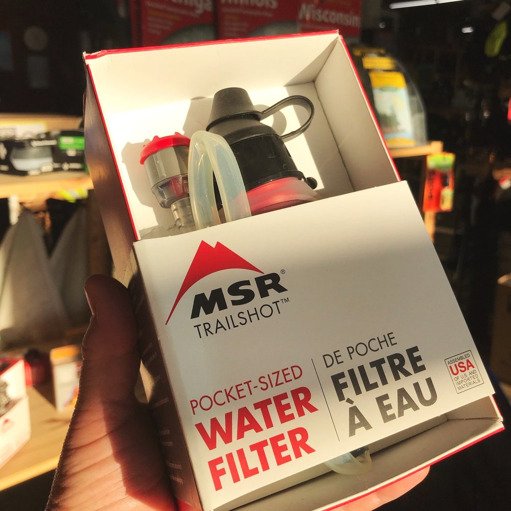 dræne Hælde mikroskopisk MSR Trail Shot Personal Water Filter — Cosmic Bikes