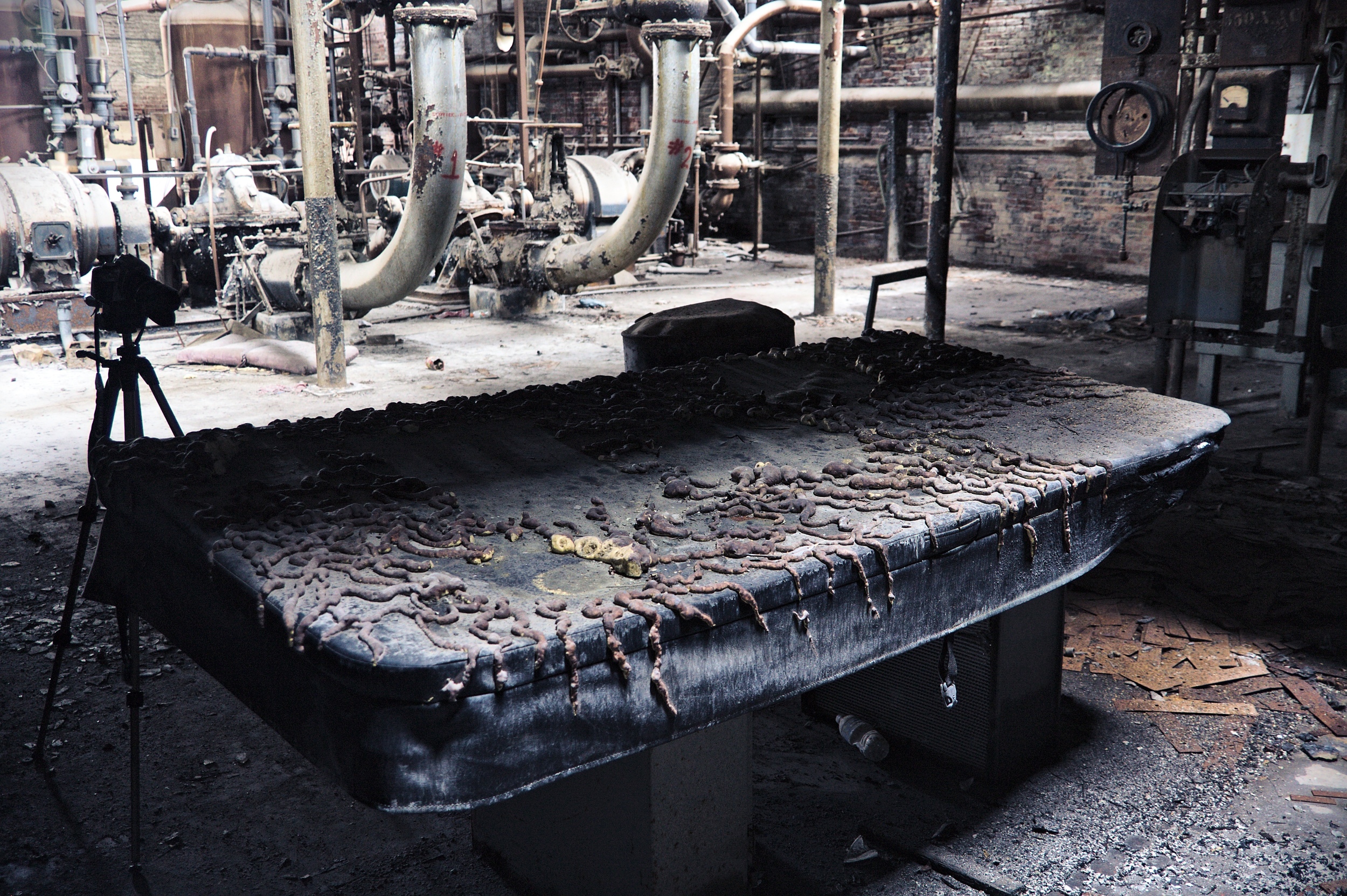 Remains from the set of the film Interplanetary.