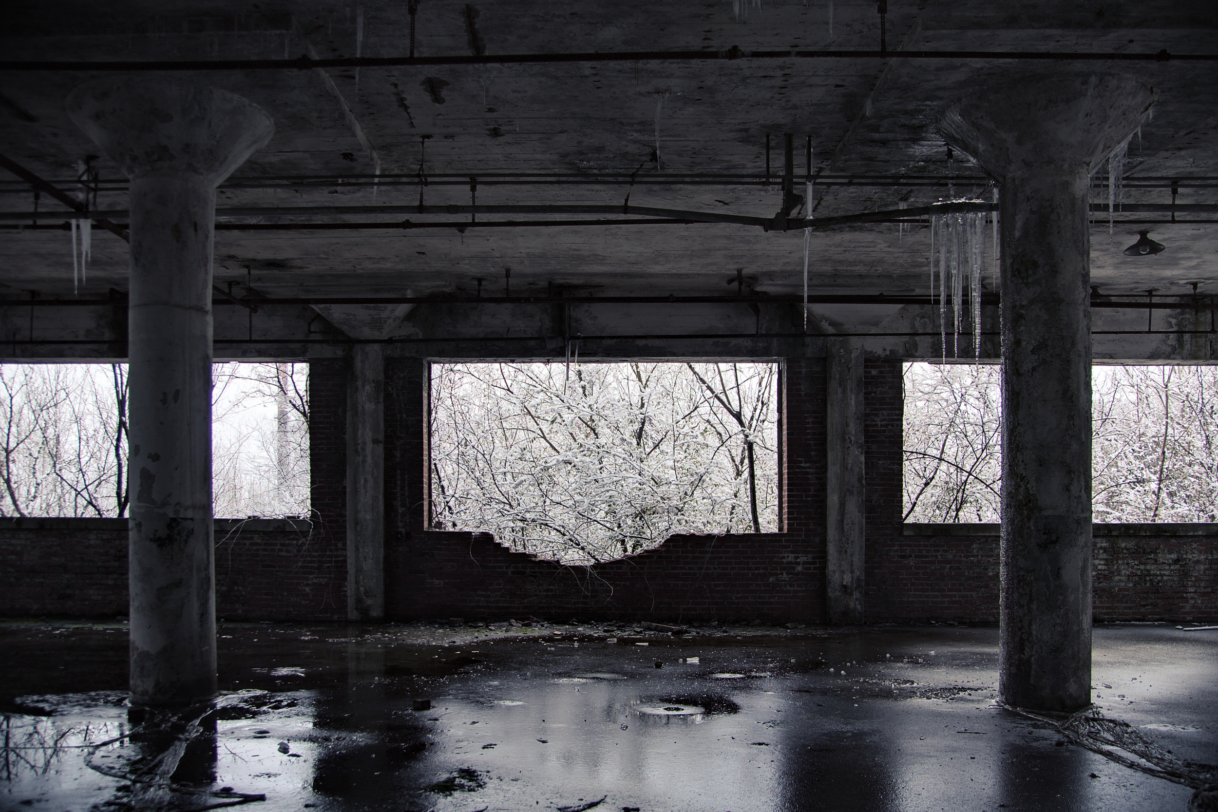 Inside the materials building