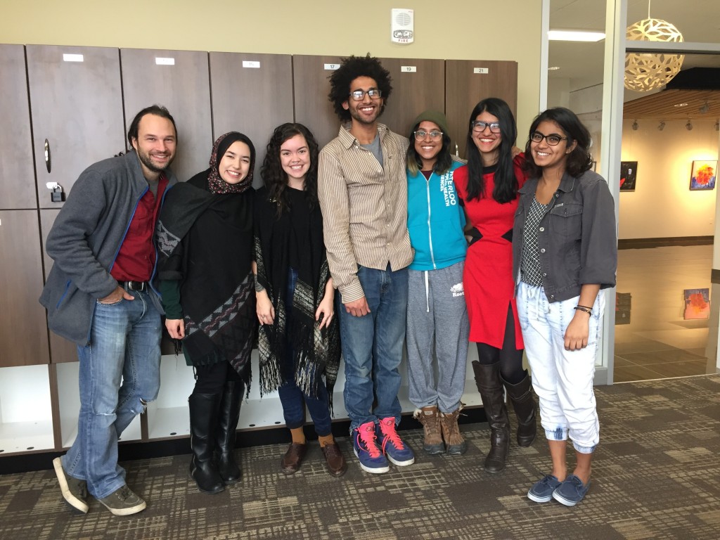 Jessie Penner, third from left, with the WPIRG Board of Directors.