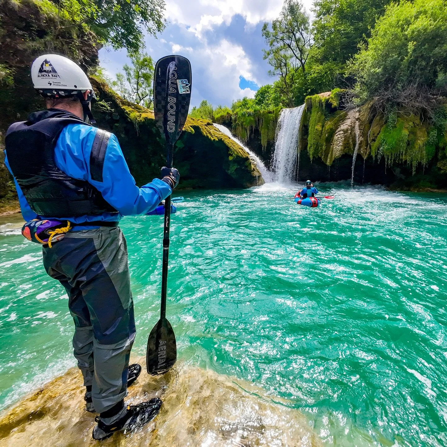 TLC once said &ldquo;don&rsquo;t go chasing waterfalls.&rdquo; We say, chase every single one.
Journey Near. Journey Far.

#chasethefalls #packrafting #packraftaustralia #aquabound #journeynearjourneyfar 

#chasethefalls #packrafting #packraftaustral