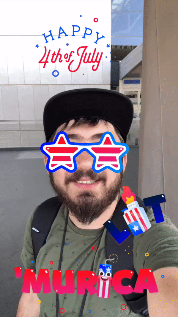 Of course I posted a selfie with my own stickers!