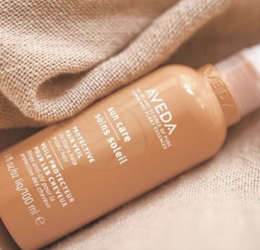 My #1 go-to if I plan to be soaking up the sun longer than 30 minutes is Aveda Sun Care Protective Hair Veil 🧡 Not only does the name sound so elegant, but it’s lightweight mist is going to protect your hair from UV heat to minimize damage and dryn…