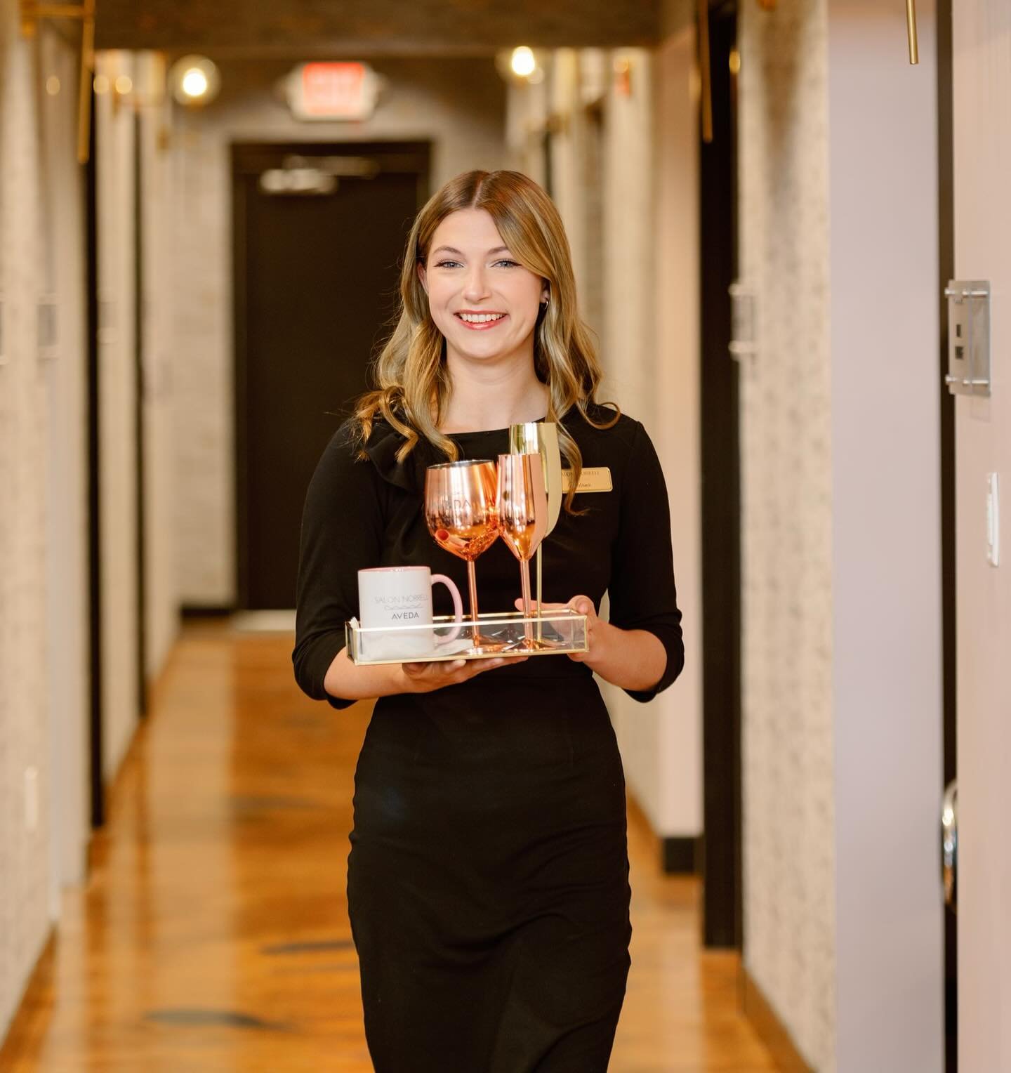 Our sweet concierge, Melana welcomes our guests with open arms. That&rsquo;s the Salon Norrell difference, we believe in creating an environment where our whole team serves you. From the moment you make your reservation to our service follow-up - our