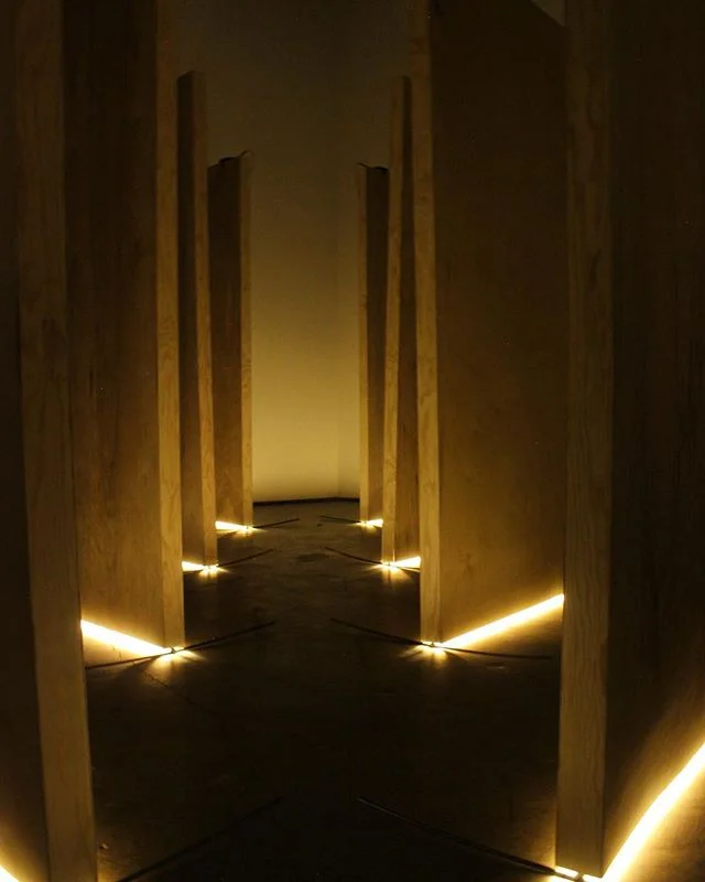 Working through some images of latest work; subversive investigation into controlling movement, bodily reaction and wondering how experience hinges on light 
#light #sculpture #art #installation #create #fabricate #fab #fabrication #minimalism #minim