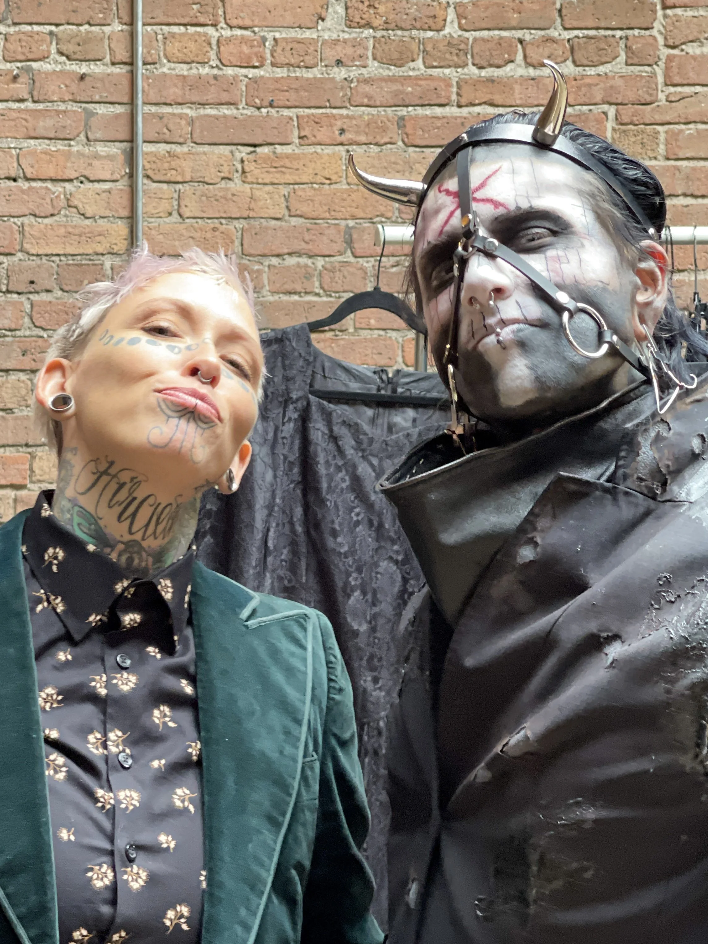 Rachaela DiRosaria and Zach Wager from Dead Animal Assembly Plant at the Oddities Flea Market