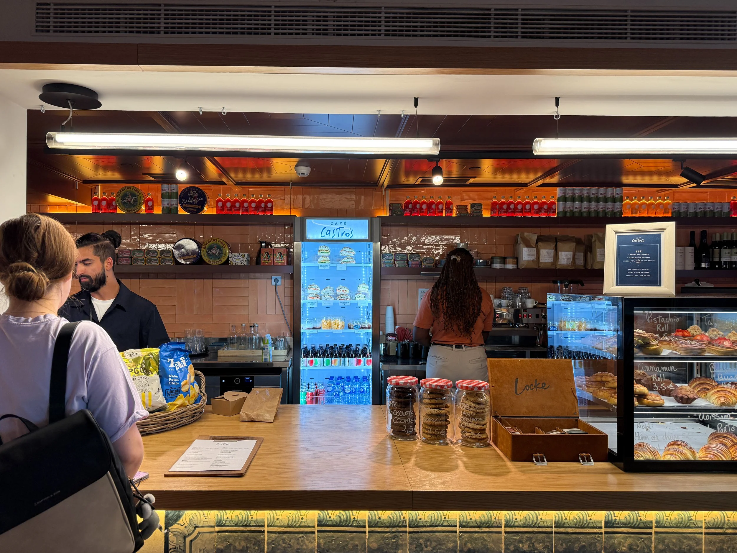 Castro's coffee bar in the lobby of Locke de Santa Joana in Lisbon