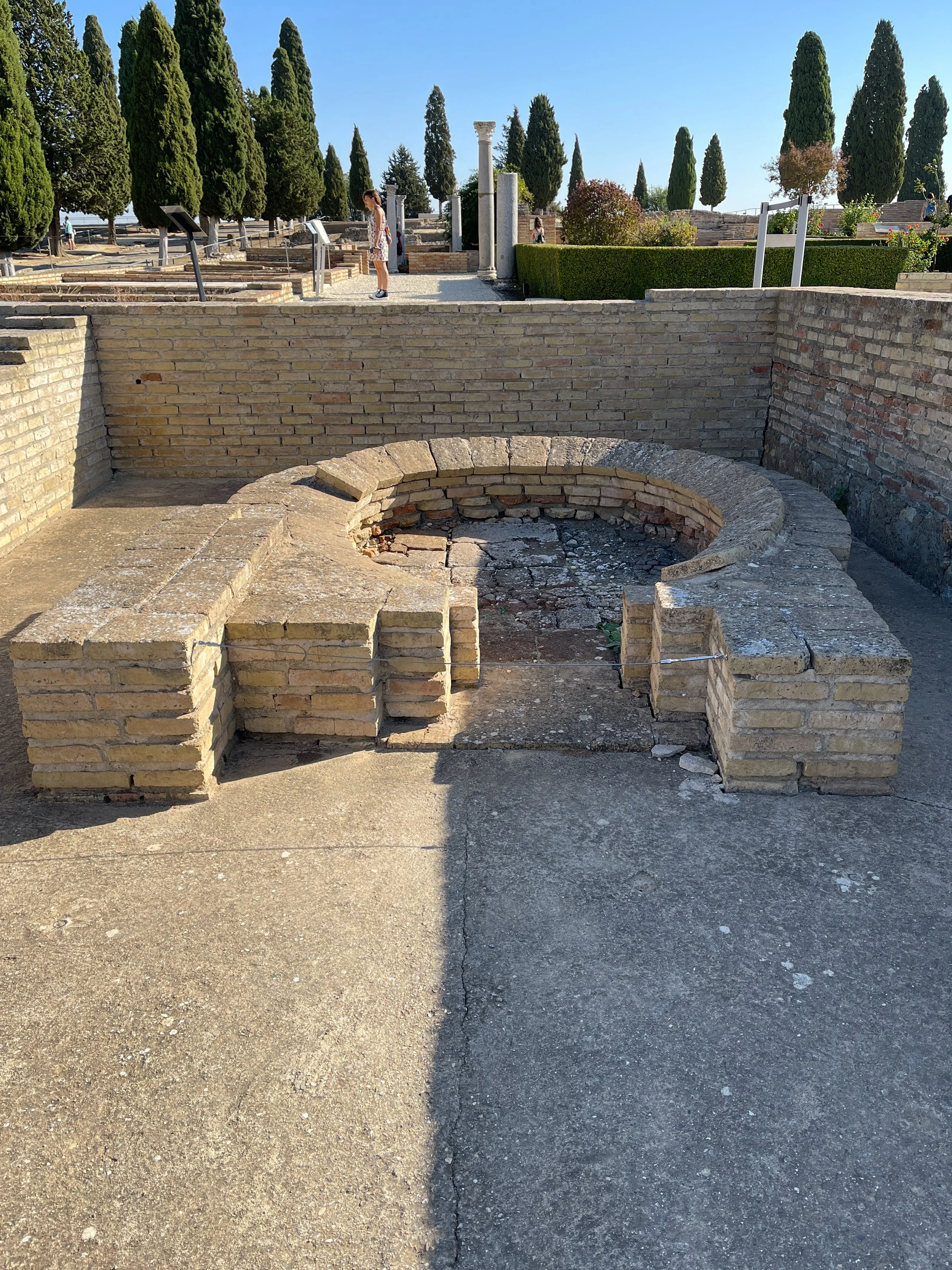 The oven at a bakery in one of the tabernae, or shops, at Italica, Spain