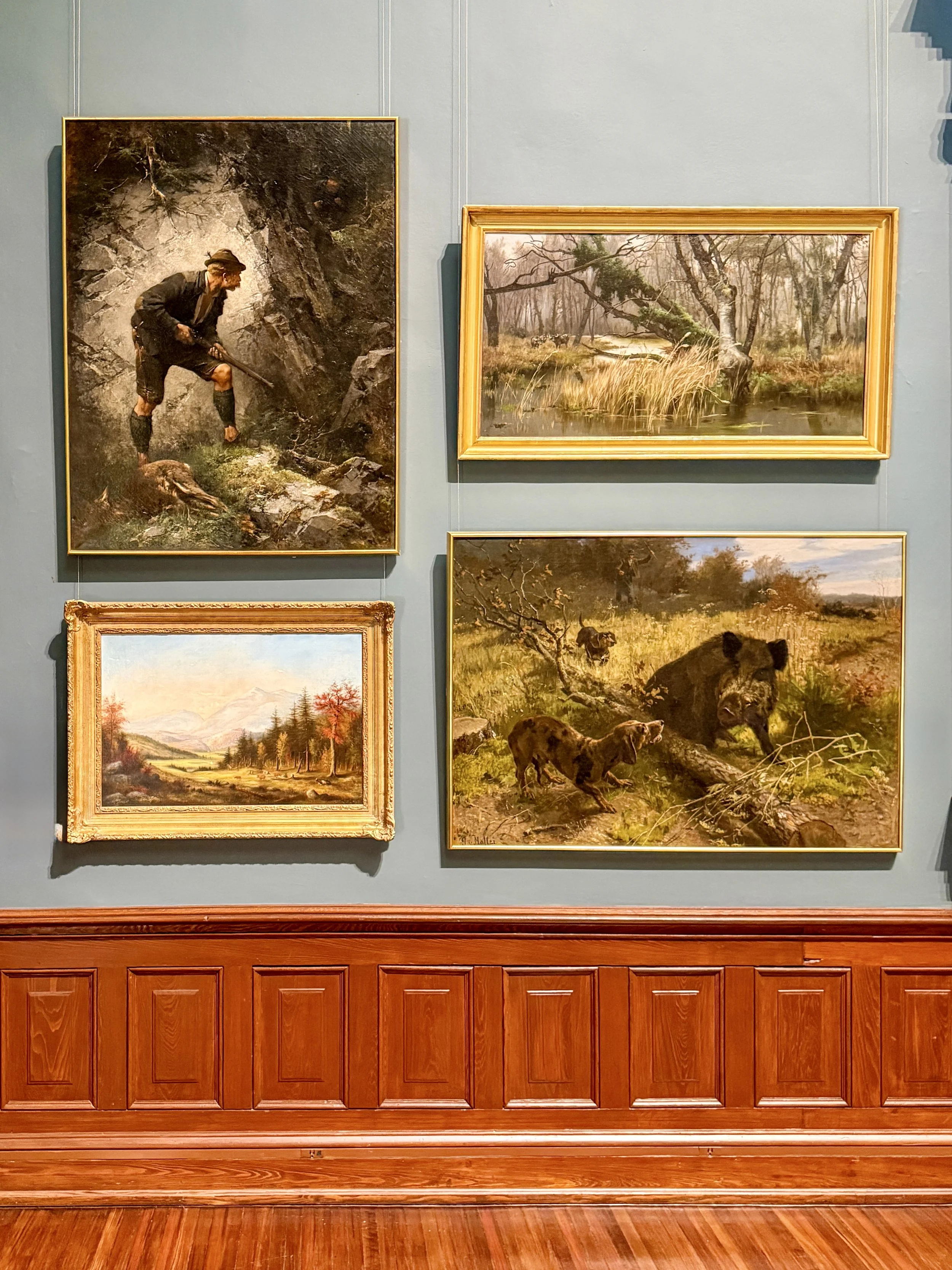 Grouping featuring works by Adolf Lüben, Robert Seldon Duncanson, George Majewicz and Guido Von Maffei