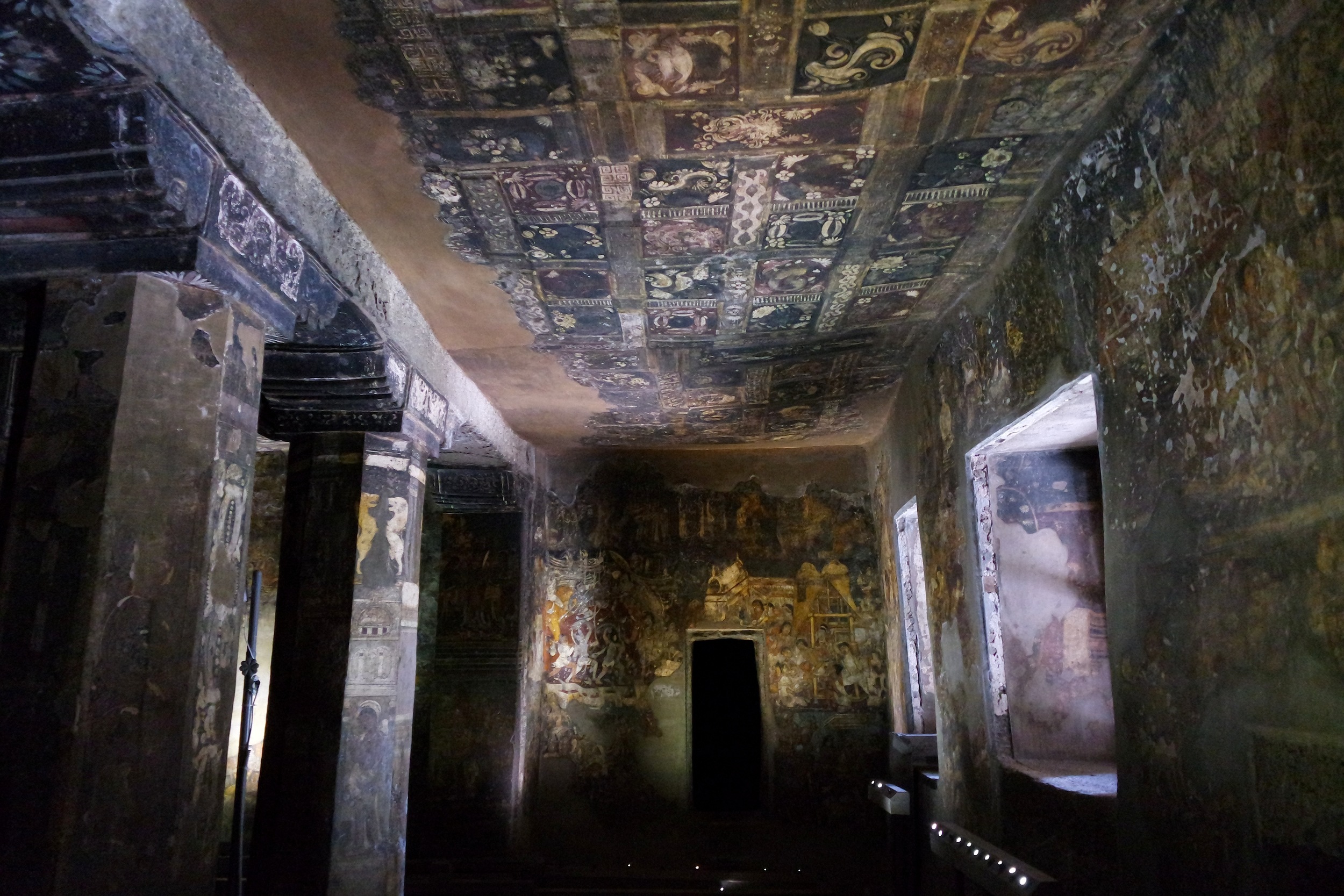  Cave 17: This cave has some of the best-preserved paintings at Ajanta 