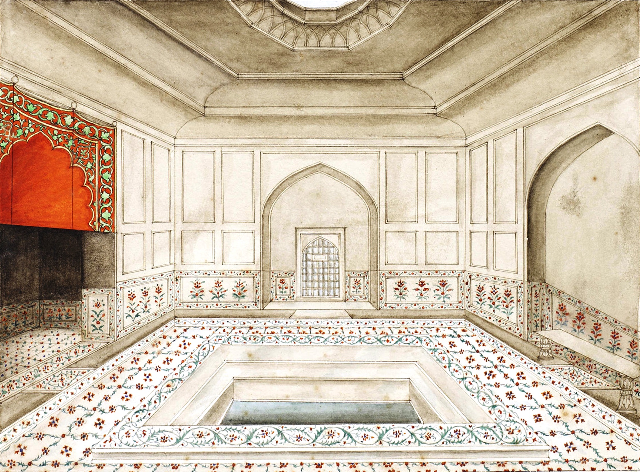  The hammam, or baths, of the Red Fort 