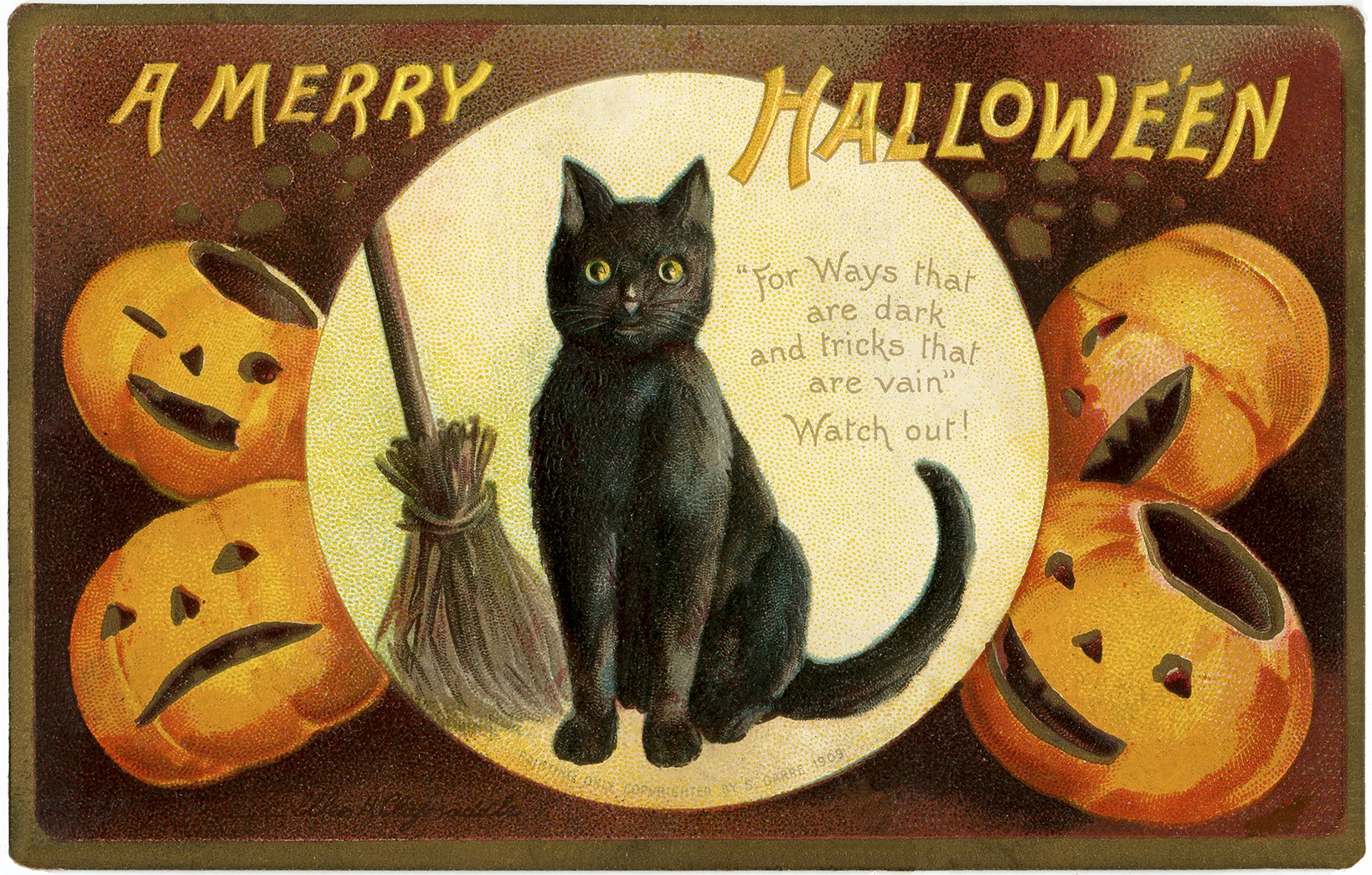 24 Vintage Halloween Cards That Are Nostalgic — But a Bit Creepy, Too