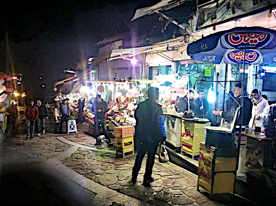 The street food in Darband, a neighborhood in Tehran with lots of great shops and restaurants
