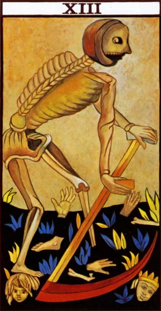 The reaper uses its scythe to chop up bodies