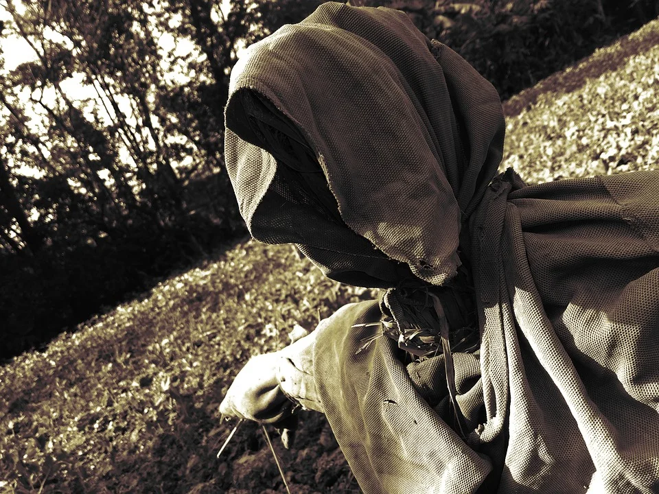 That scarecrow could come to life with the murderous spirit of a pagan god
