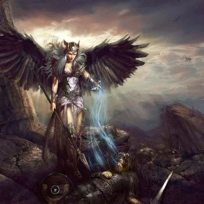 Freya is also the goddess of war and death