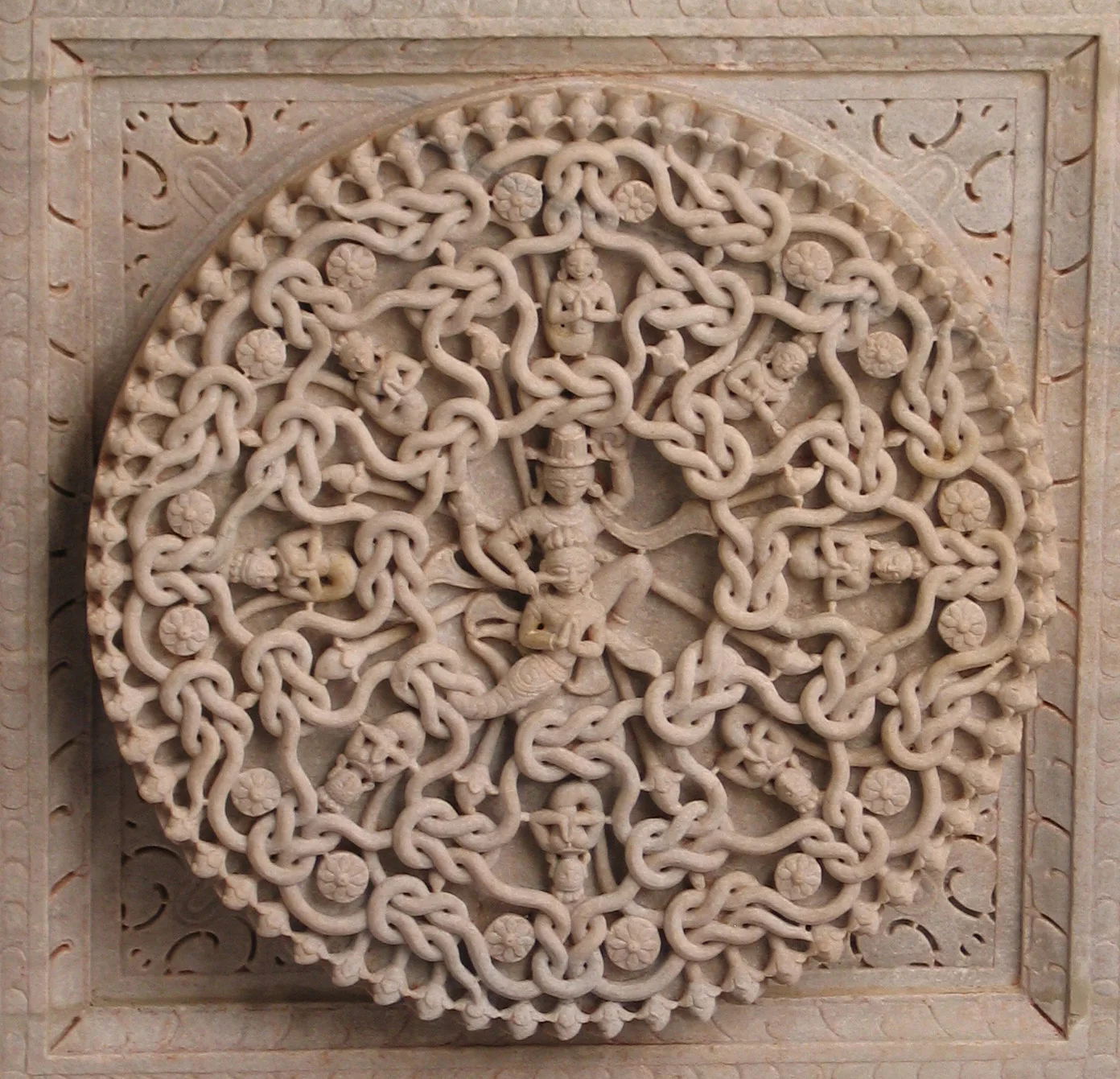 We are all connected, as this detail from a Jain temple in Rajasthan, India shows