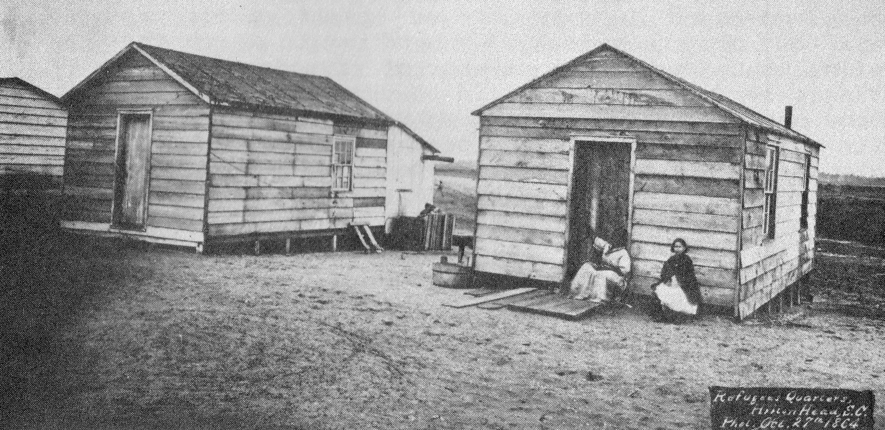 The government gave former slaves the material to build small houses and a plot of land to farm on in Mitchelville on Hilton Head Island. It was the first freedman’s community after the American Civil War