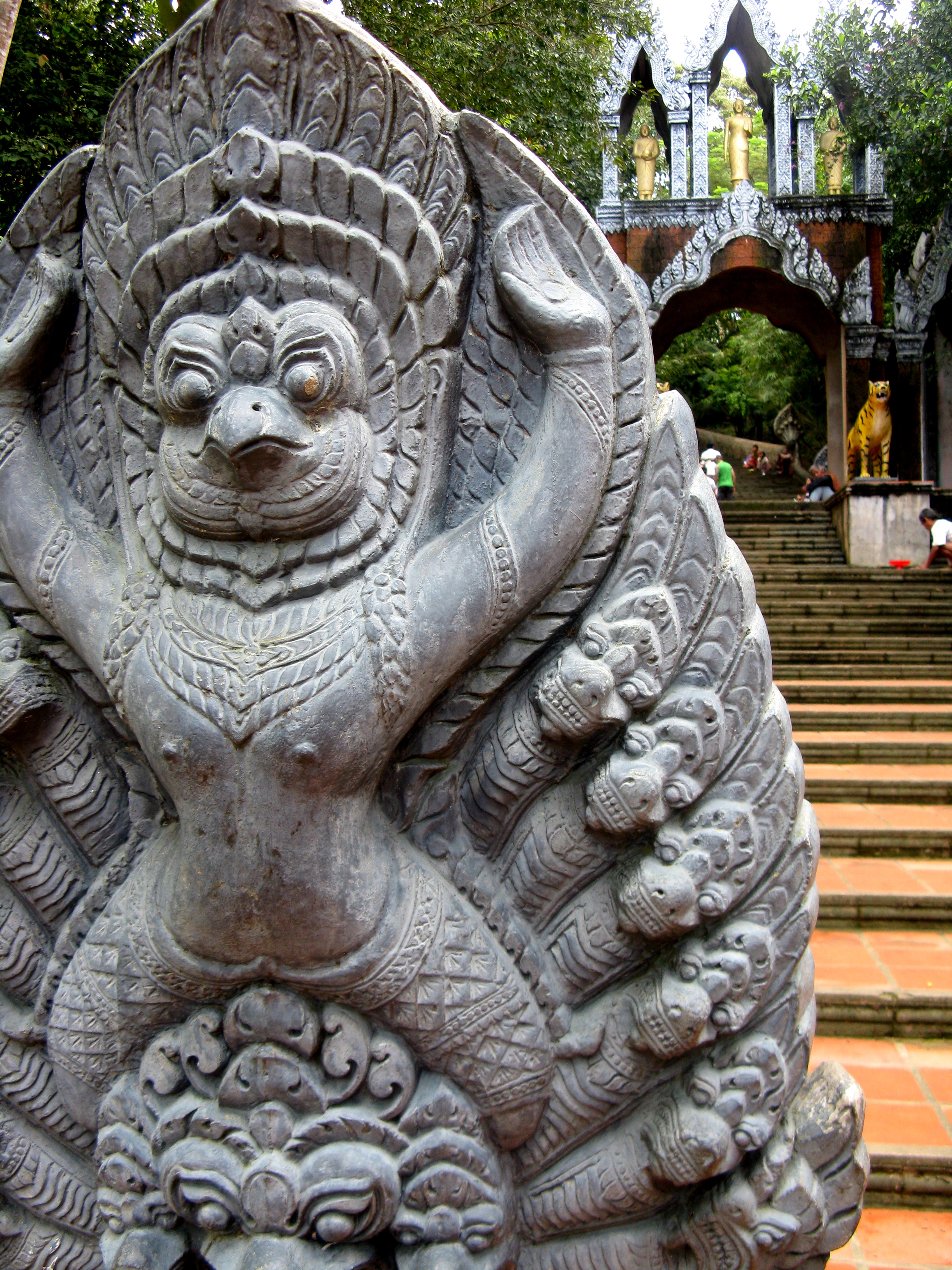   Garuda protected by nagas  