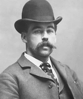 This charming gent is H.H. Holmes, one of the worst serial killers in history