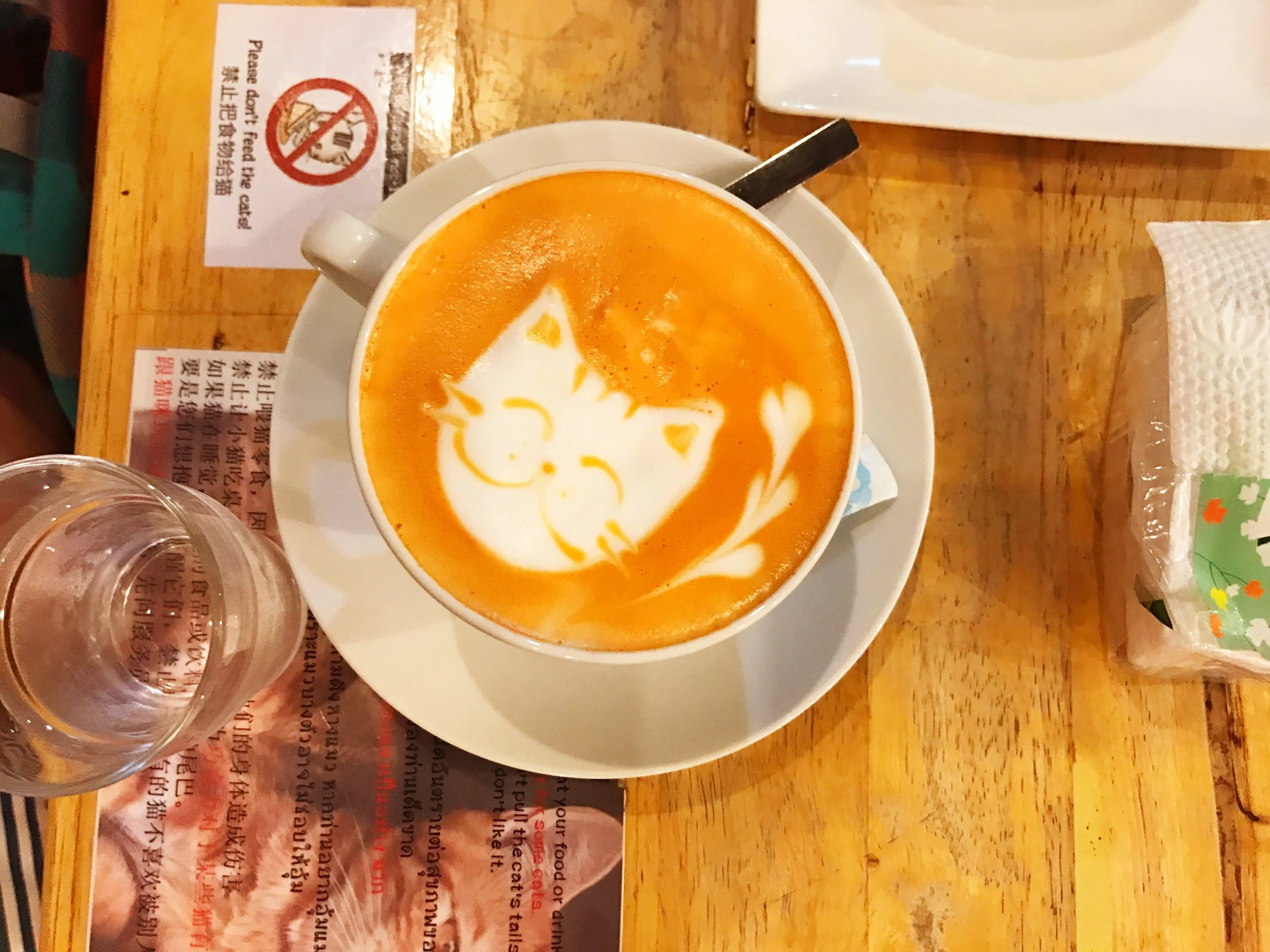 The latte art was enough to make us regret our decision to go with iced