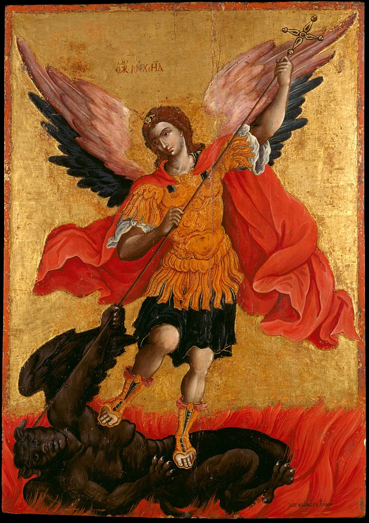 Take that, Satan! The Archangel Michael defeats the Devil