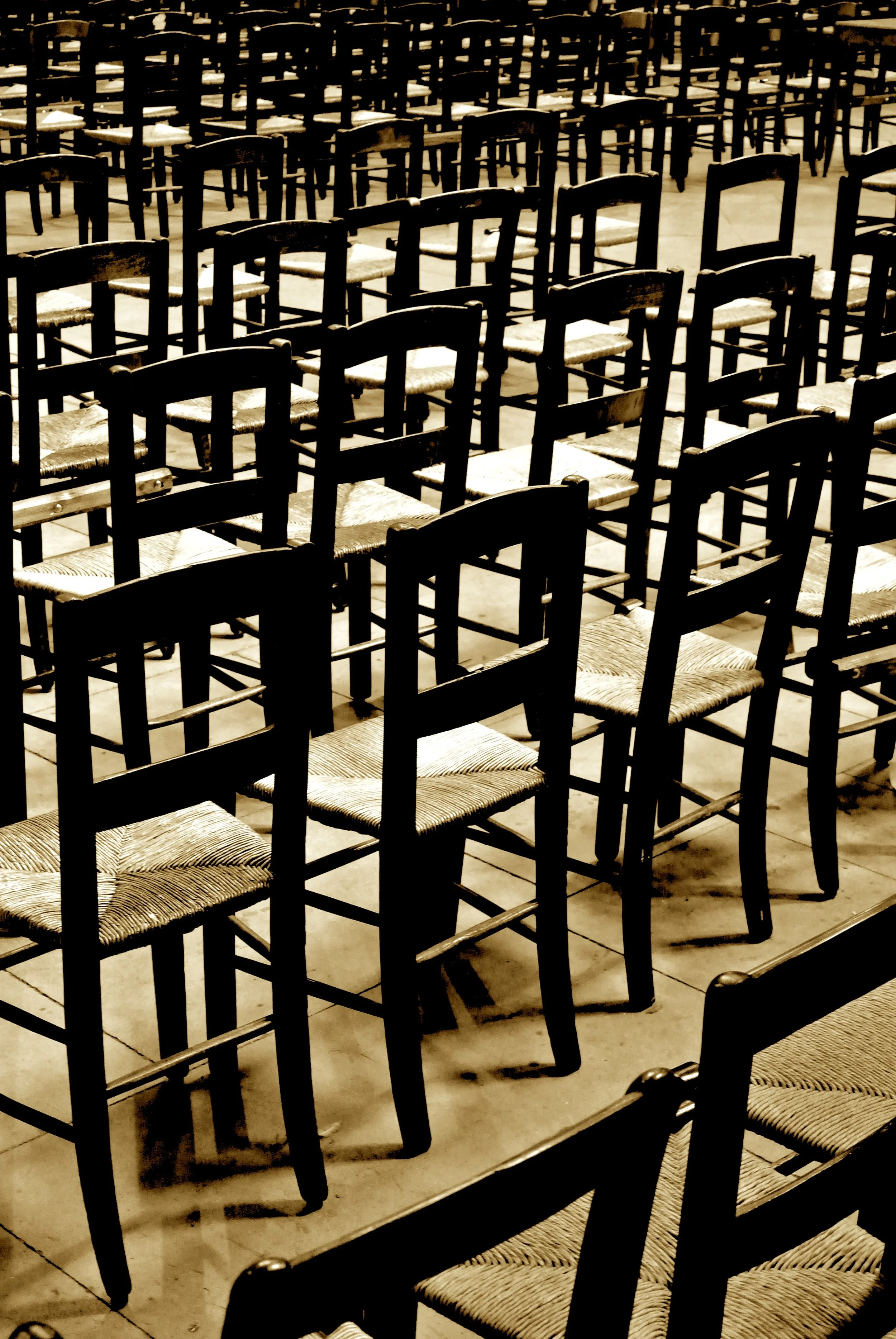 There aren’t any pews at Saint-Sulpice…