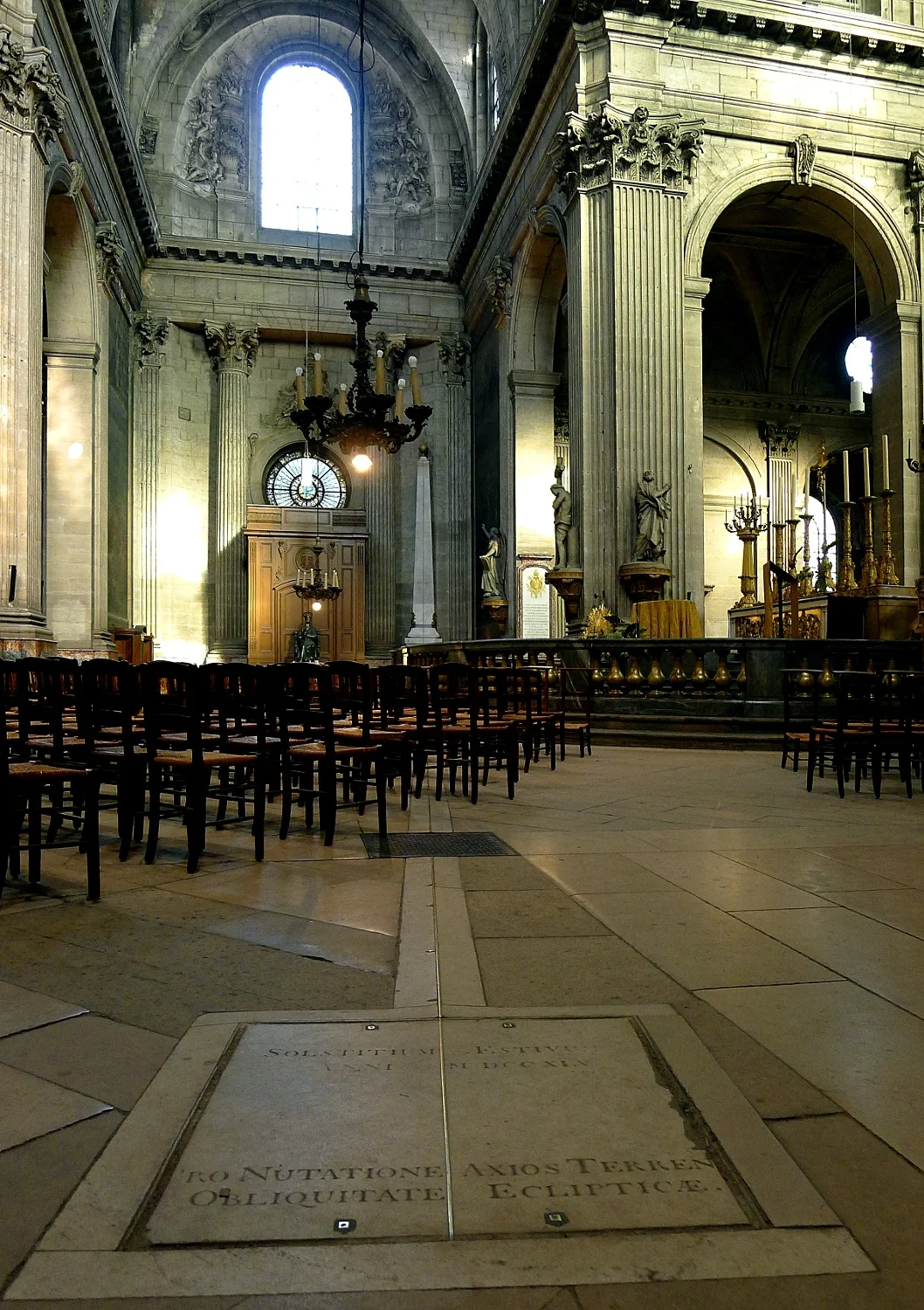 Look for the gnomon, which leads to an obelisk against one wall. This line marks the solstices and equinoxes