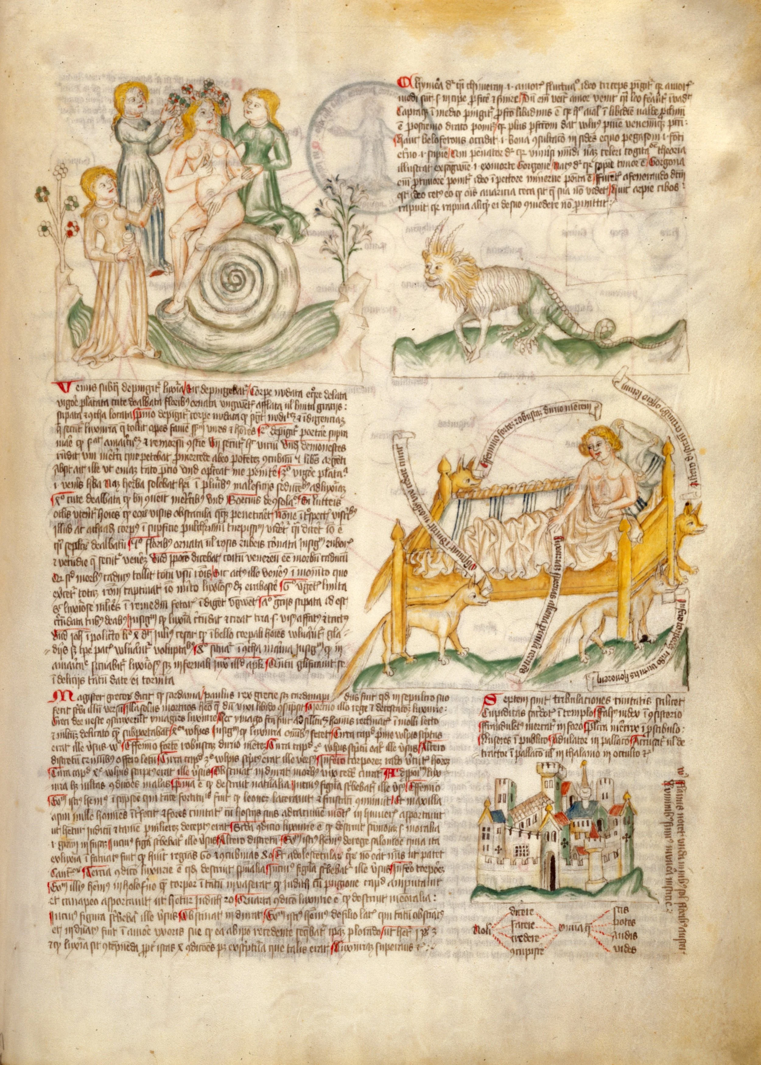 This page shows the personification of lechery