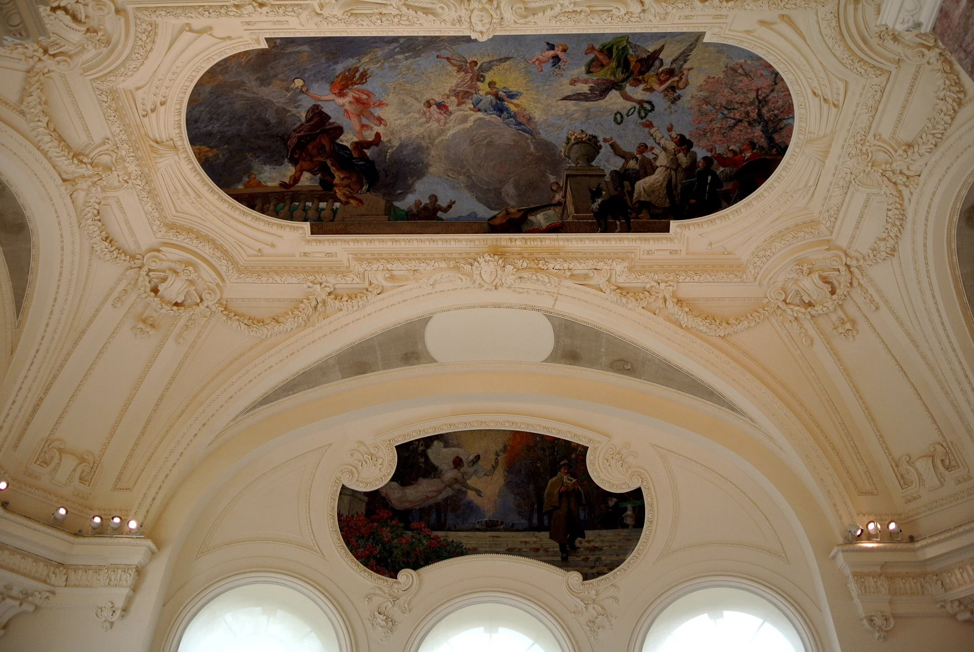 The museum is truly breathtaking, with art to be found every direction you look, including up