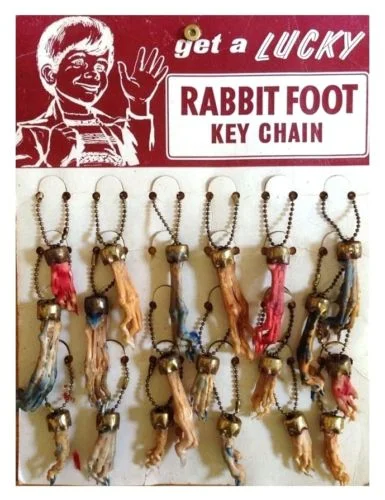 Why do we think these grotesque maimed animal parts are so lucky?