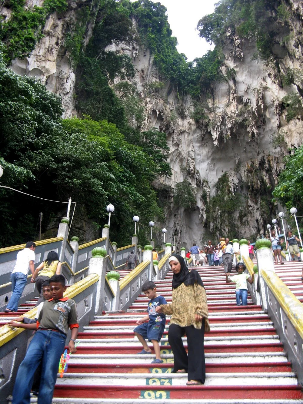 To reach the main cave, you have to climb a lot of steps — 272, to be exact
