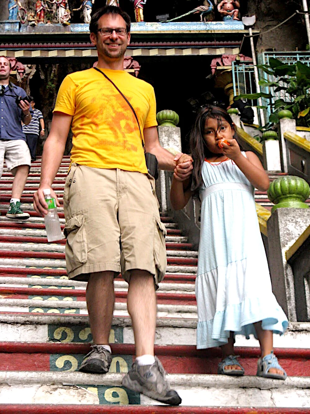 Duke and Fatima found that going down was a lot easier than going up
