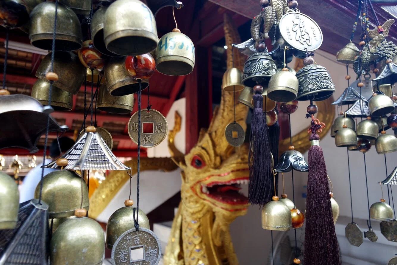 Bells and nagas fill Wat Phra That Doi Kham