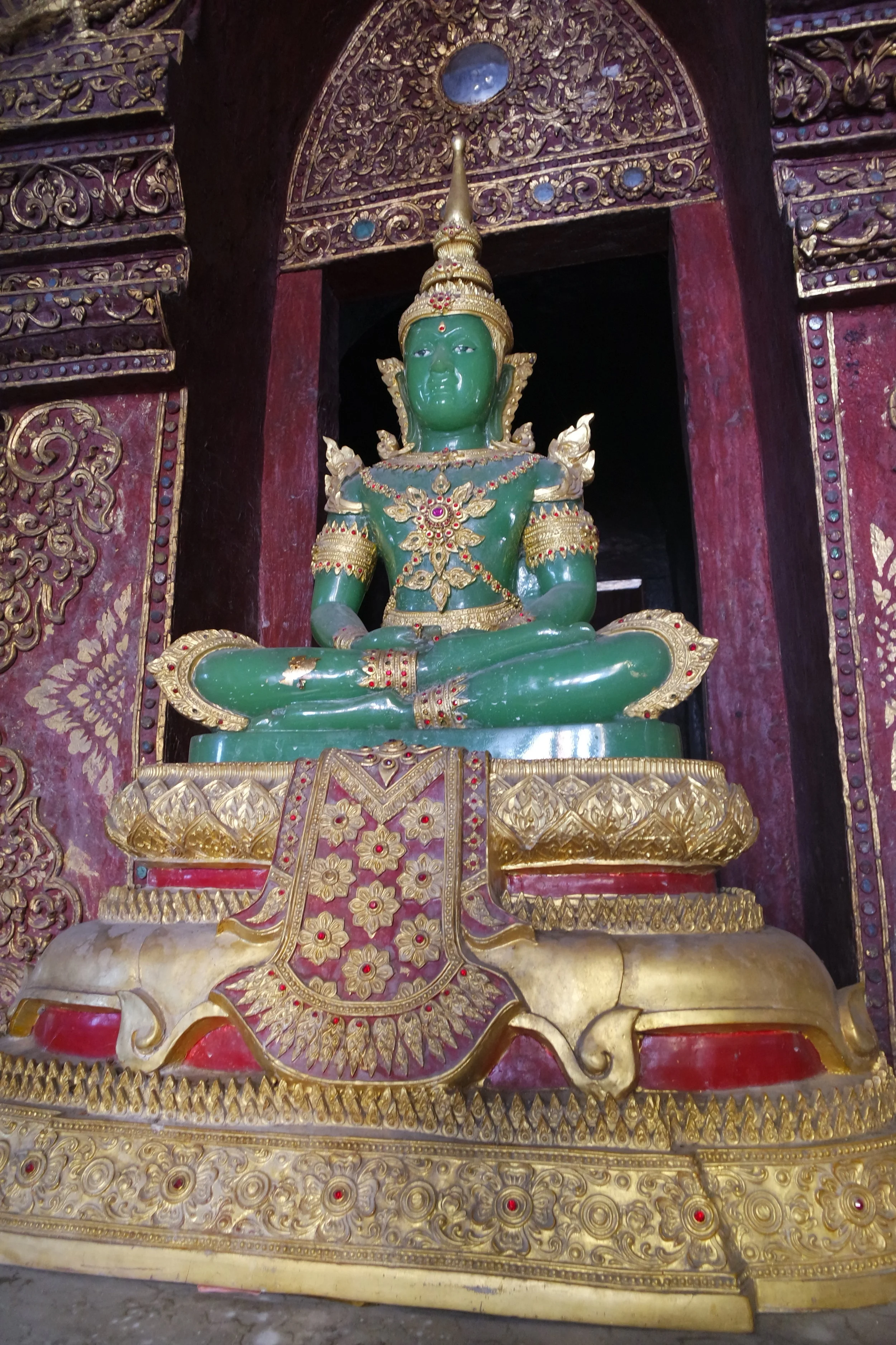 This Emerald Buddha is a replica — the real one’s in Bangkok