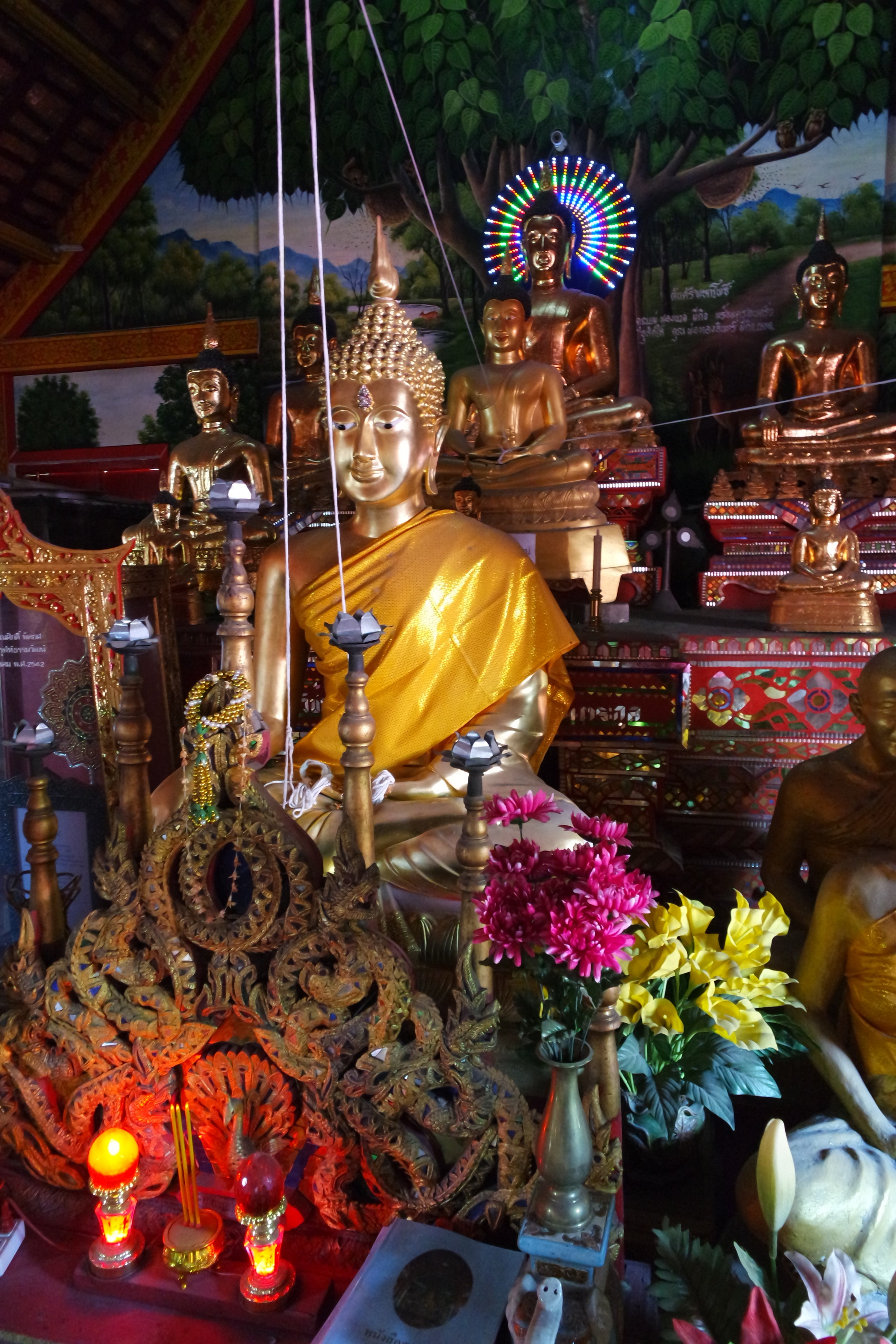 Garland Jasmine Flower Thai Clay Handcraft Buddha Worship Home Decor Gift 12 /"