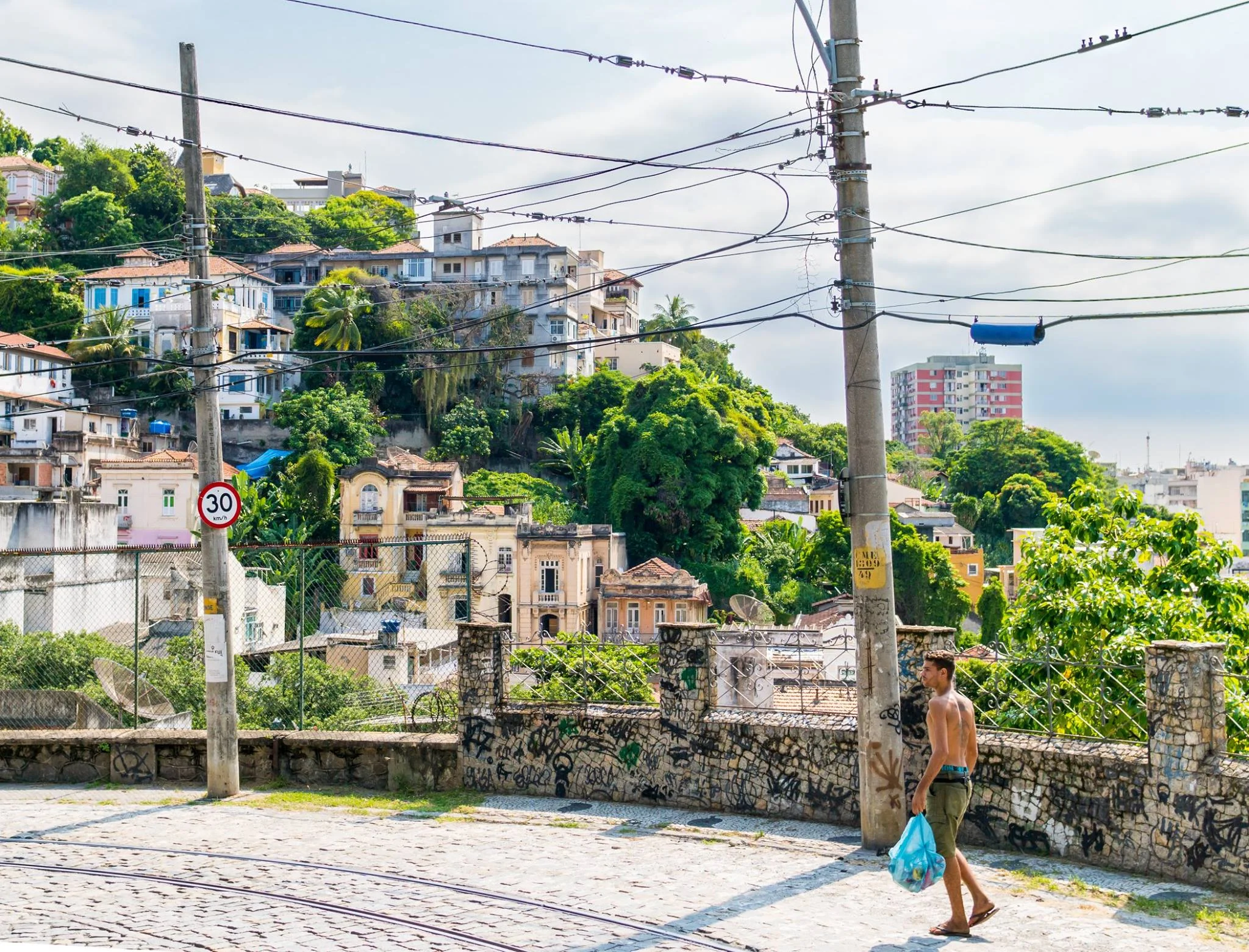 The fellas felt pretty safe wandering around Santa Teresa during the day — but you should always be on your guard with valuables in Rio