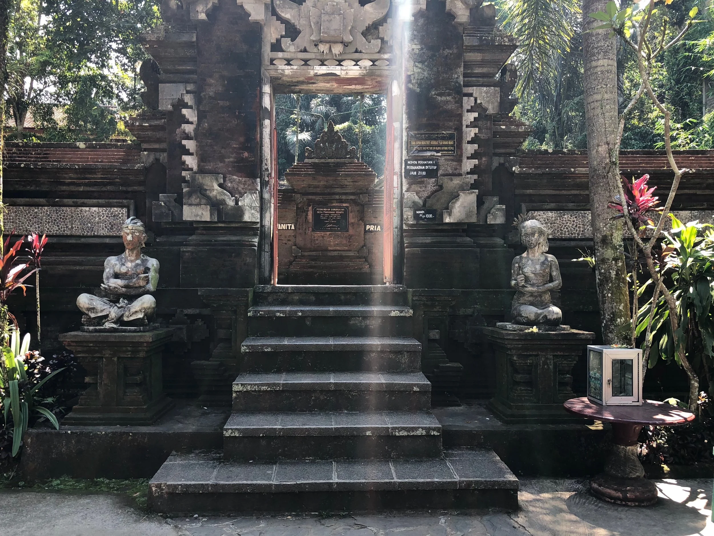 Before you cross the threshold of this sacred space, make sure you’re wearing a sarong