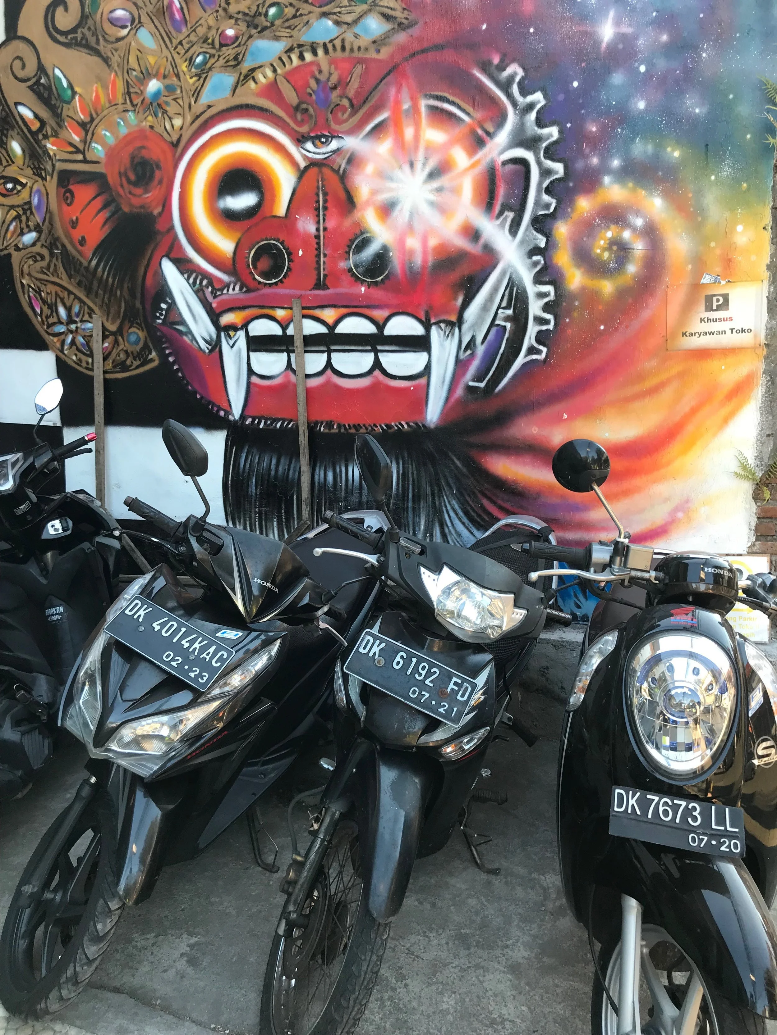 Traffic has gotten a lot worse on Bali, from motorbikes to construction vehicles