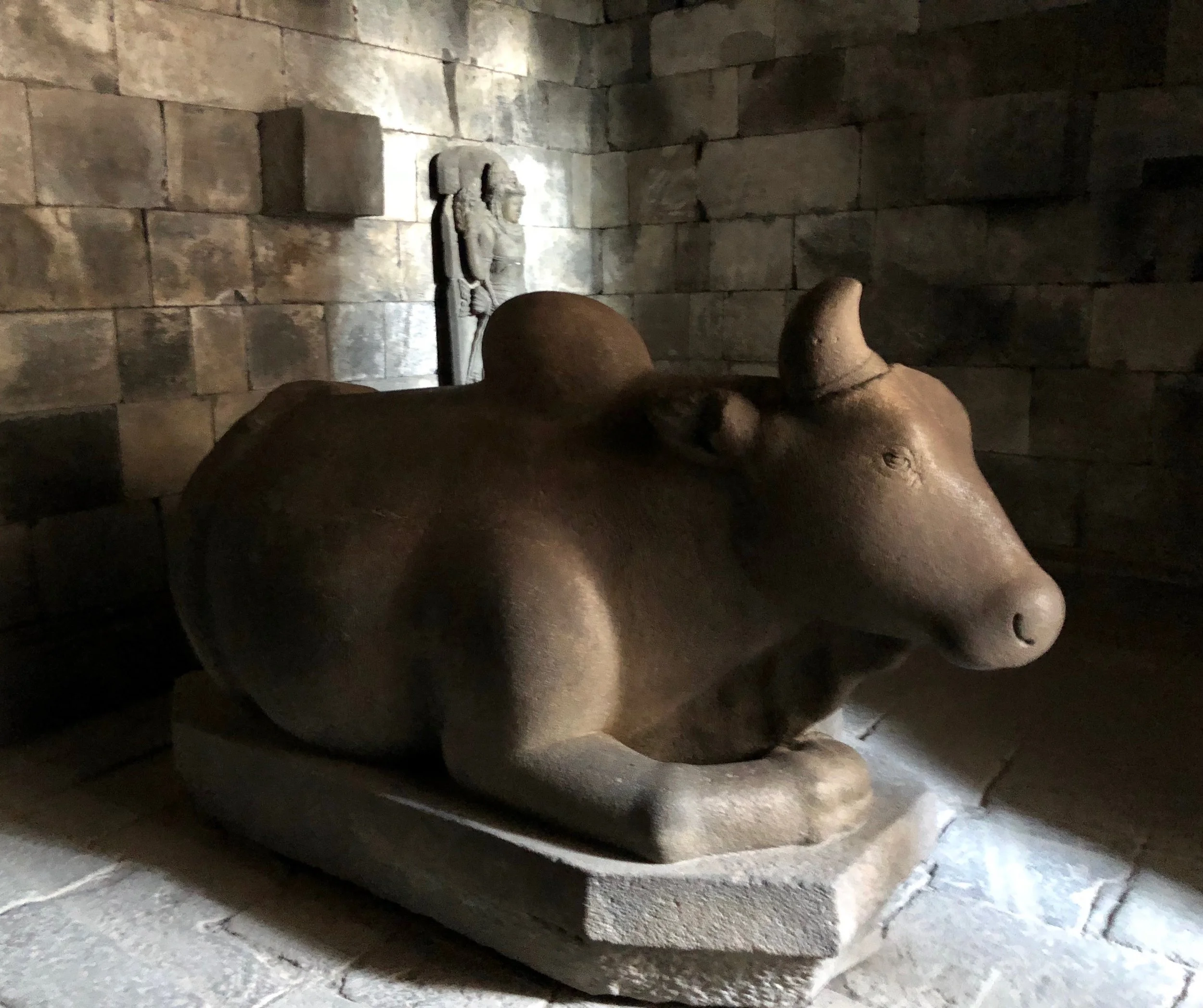 Nandi the Bull carried around the god Shiva