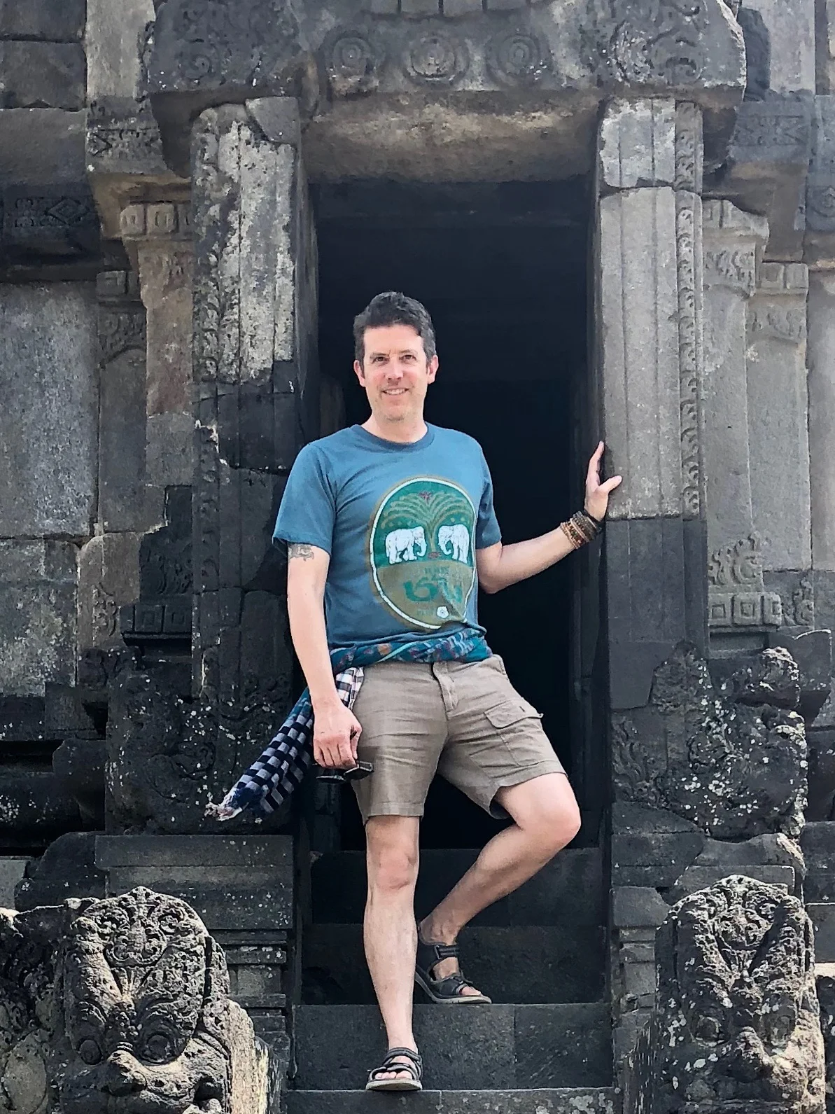 Wally loves nothing better than to explore an ancient temple