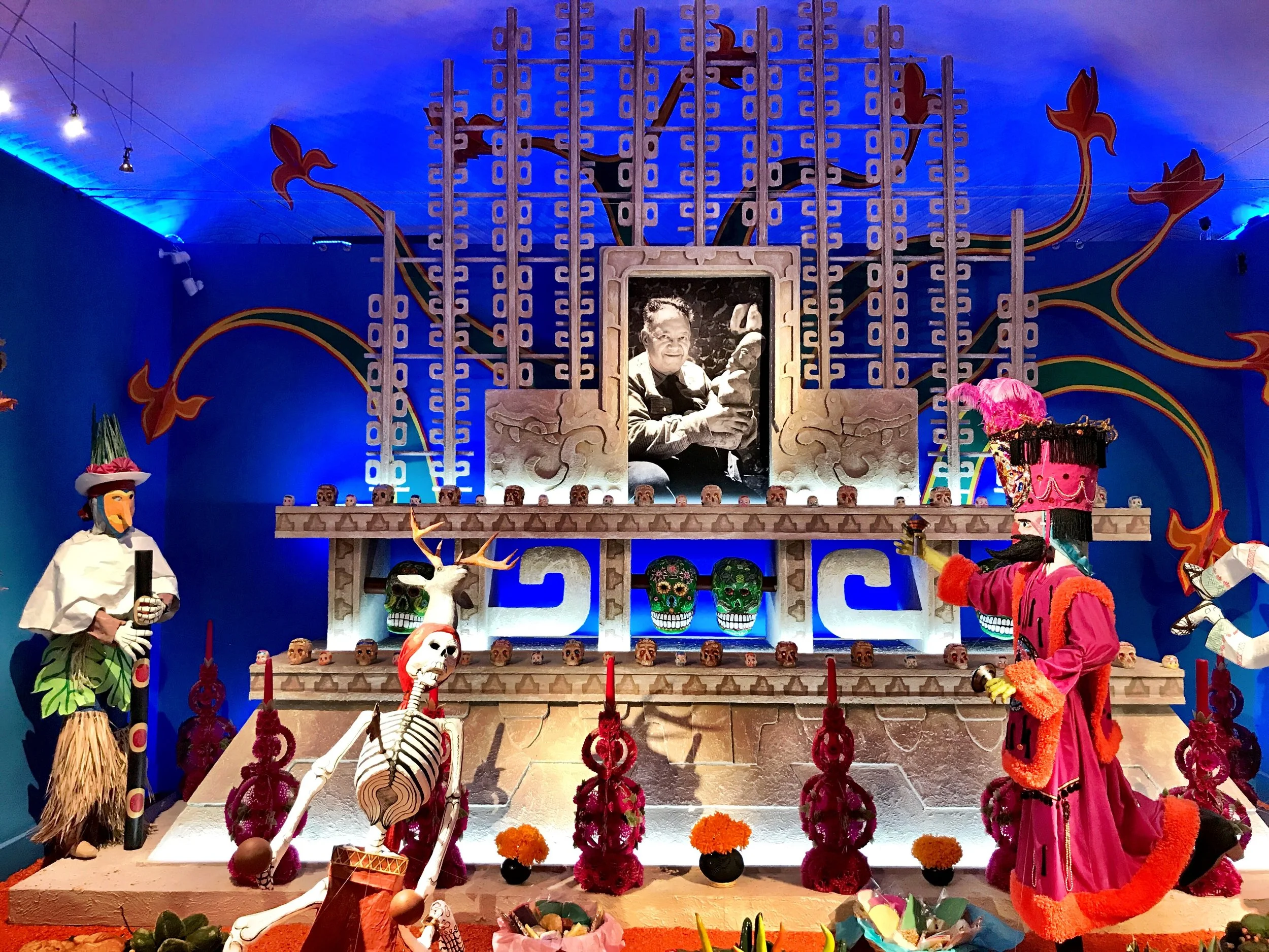 An ofrenda to Rivera concludes The World of the Dead exhibit