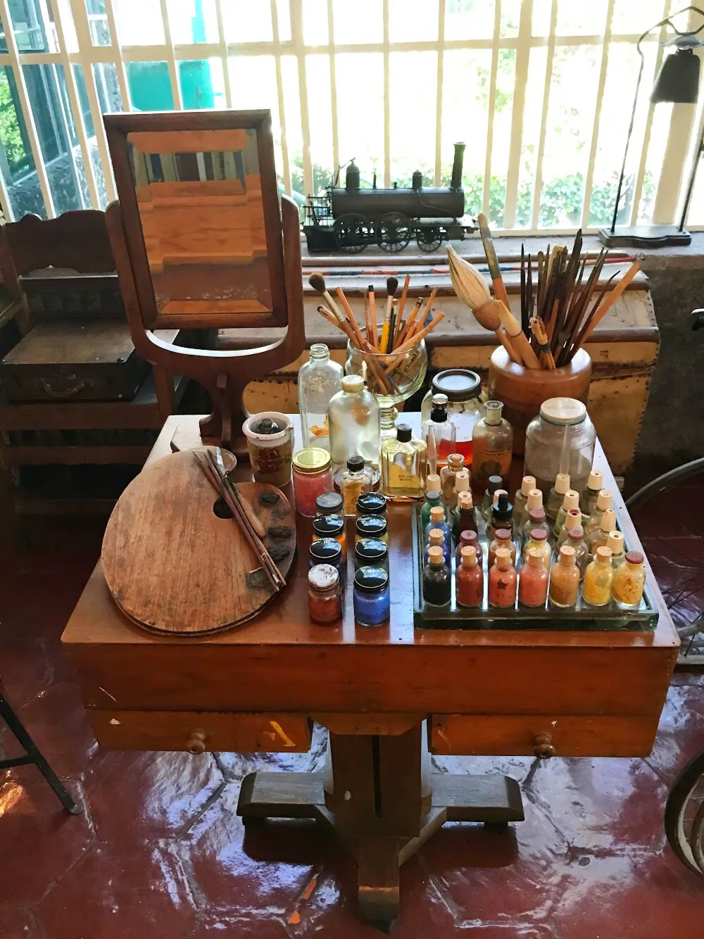 The materials Frida used in her paintings