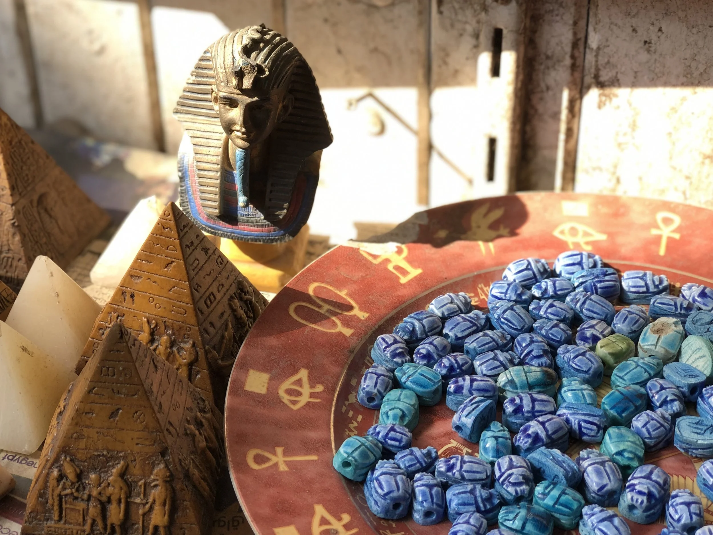A lot of the handicrafts in Egypt are cheap-looking — probably cuz they were made in China