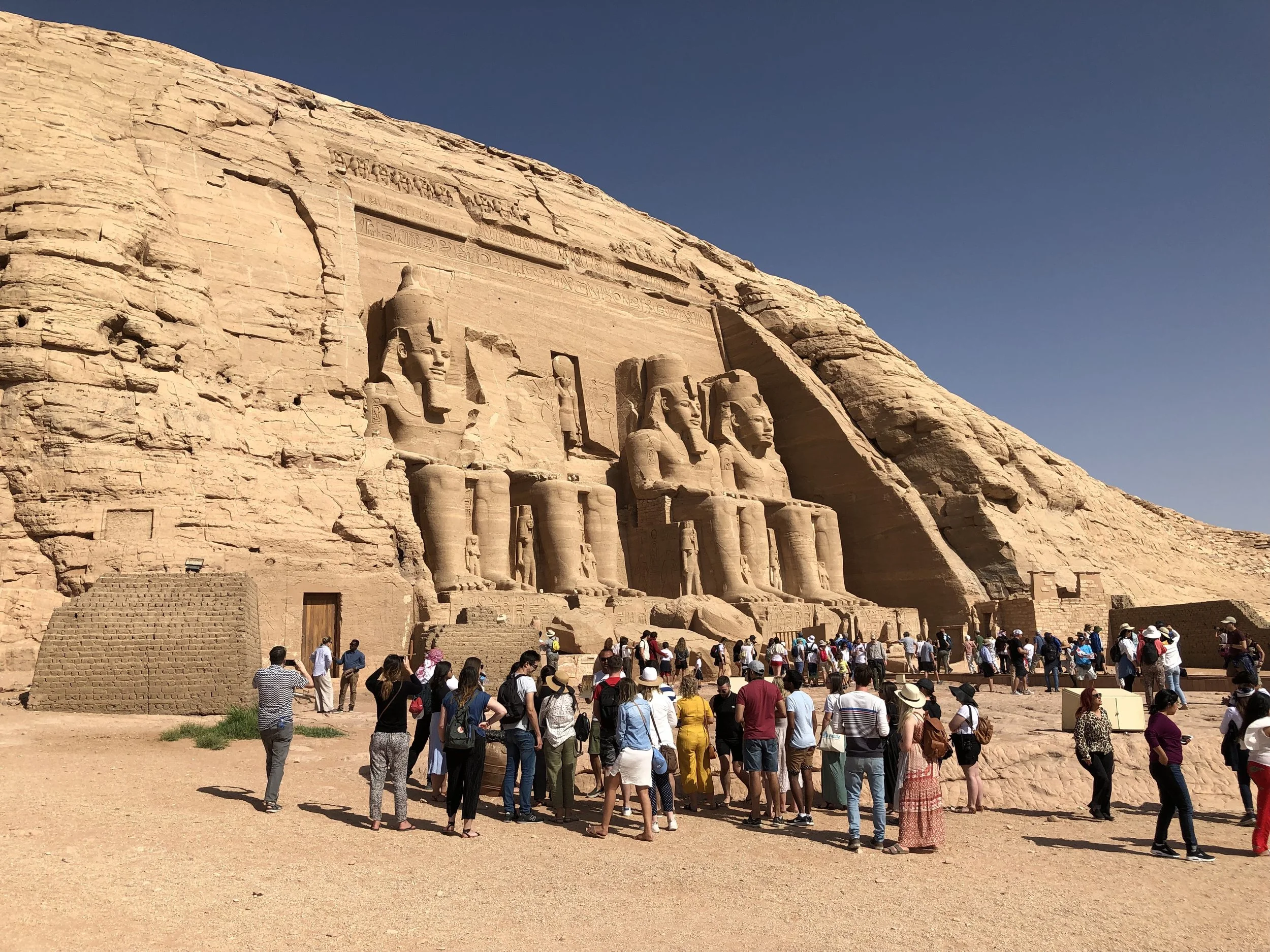 If you arrive close to opening time, you’ll be stuck with busloads of other tourists. But around noon, the complex was much less crowded
