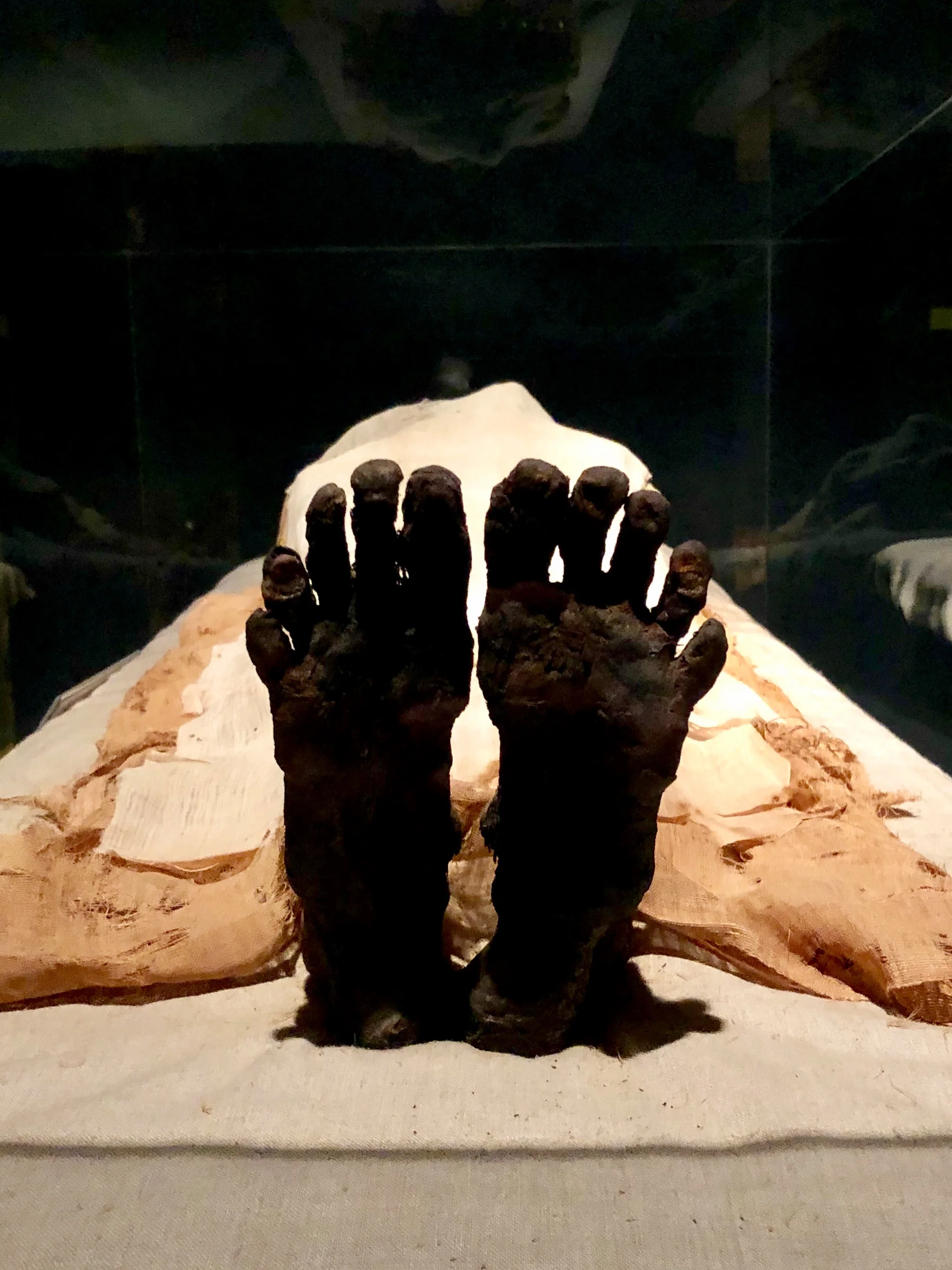 The creepy, dried-up feet of Ramesses I. The mummy was part of a small museum collection in Niagara Falls, Canada before being returned to Egypt in 2003