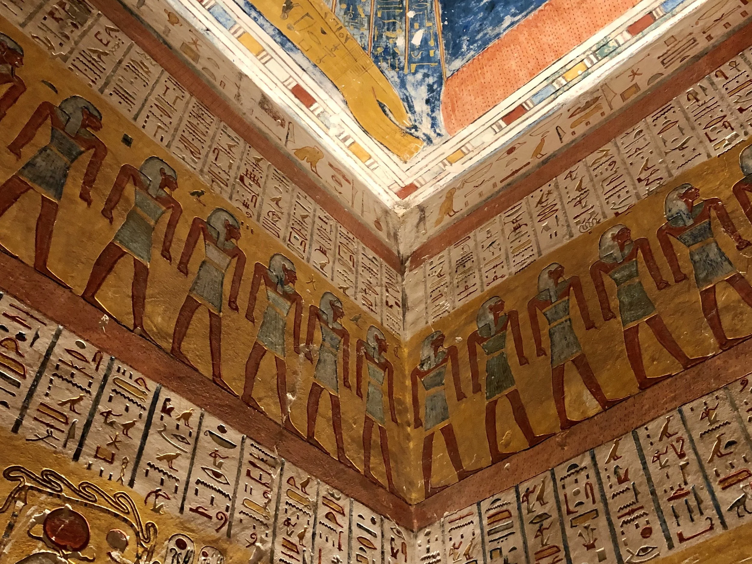 The paint is surprisingly bright, considering it’s millennia old