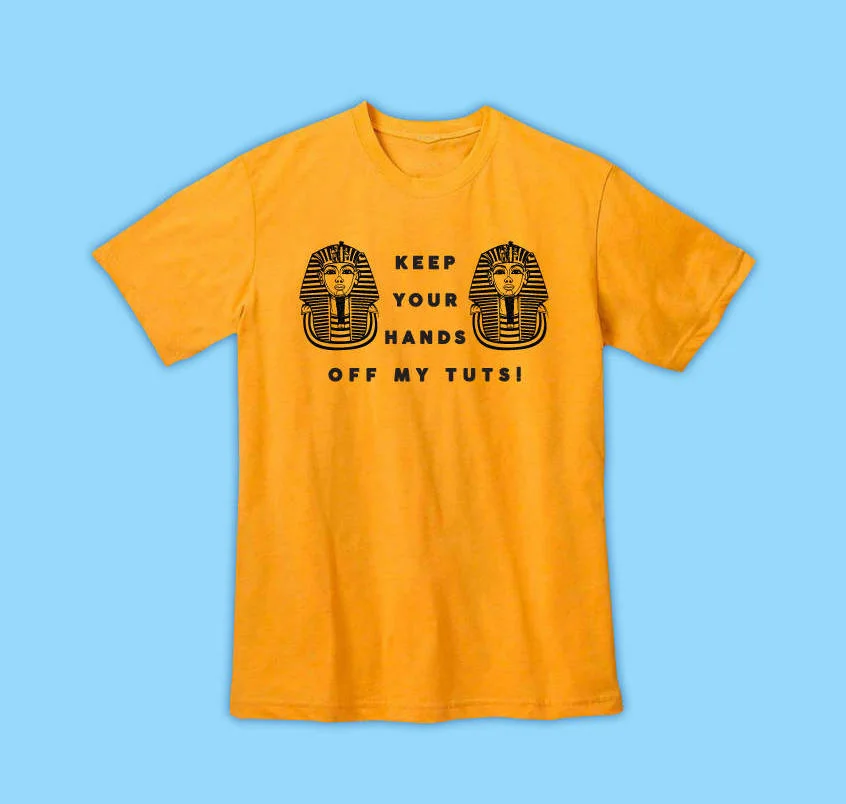 Tutmania invaded many aspects of American life, showing up on kitschy T-shirts like this one