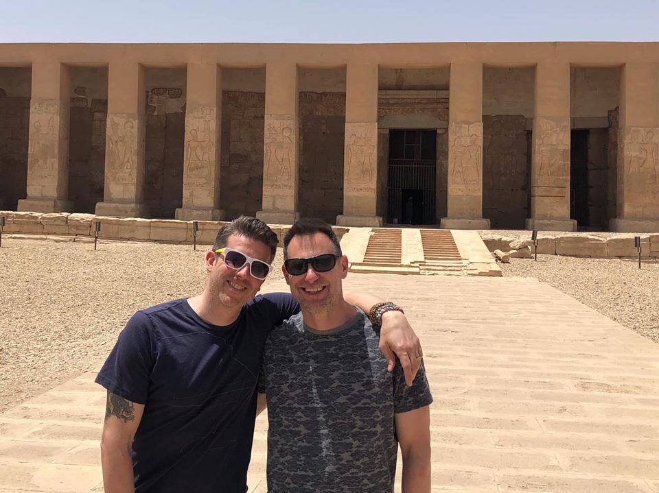 gay couple travel egypt