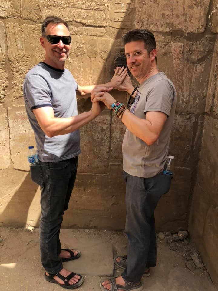 gay couple travel egypt
